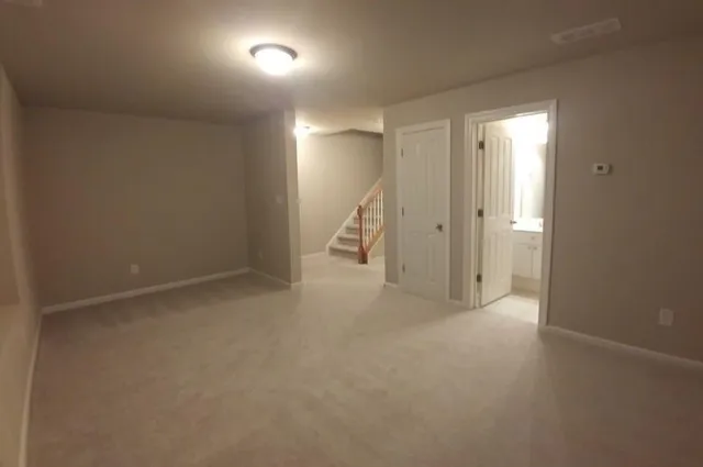 a view of an empty room