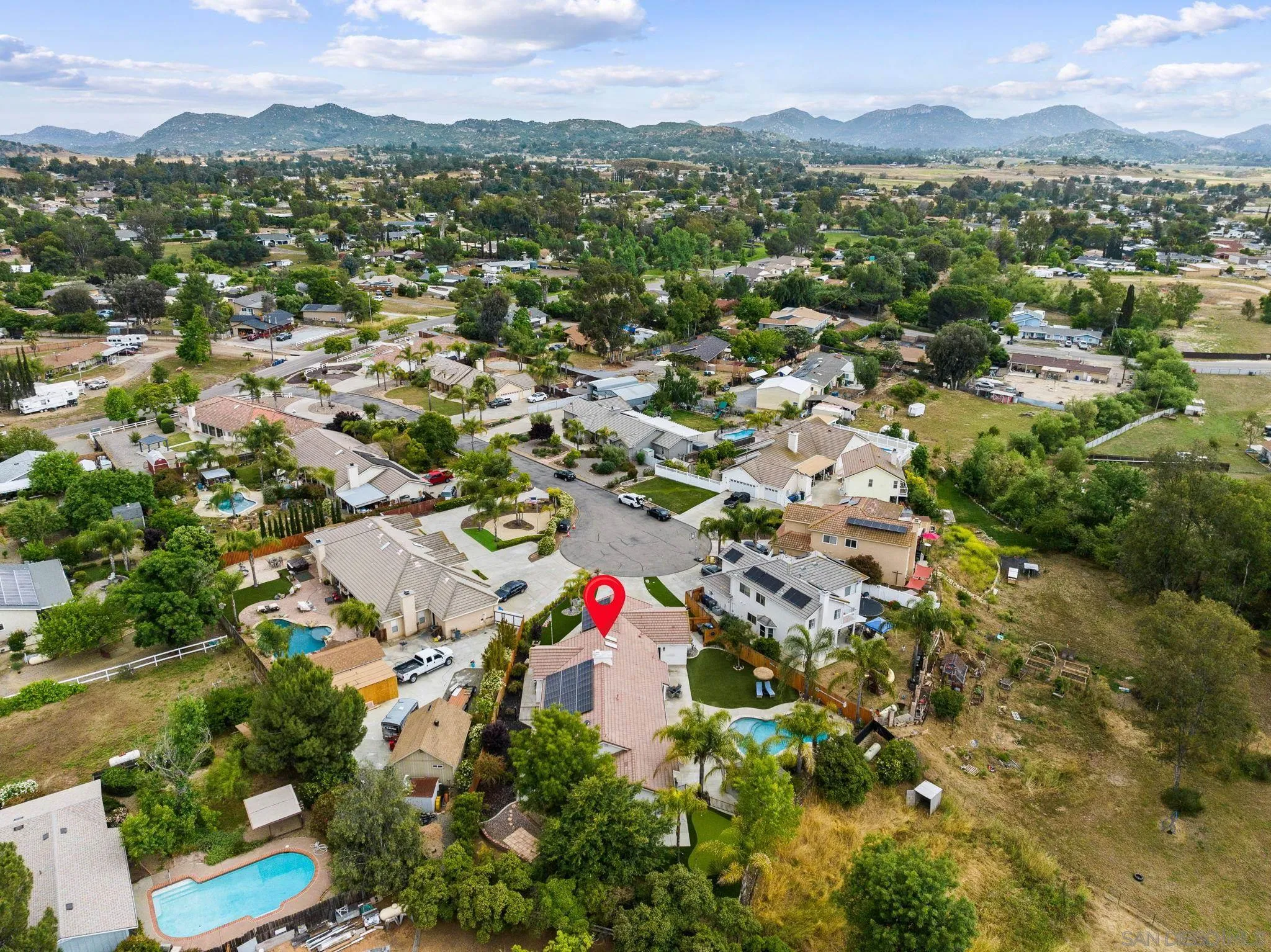 624 Rowley Way Ramona, CA 92065 - Photo 52 of 54 a view of city and mountain