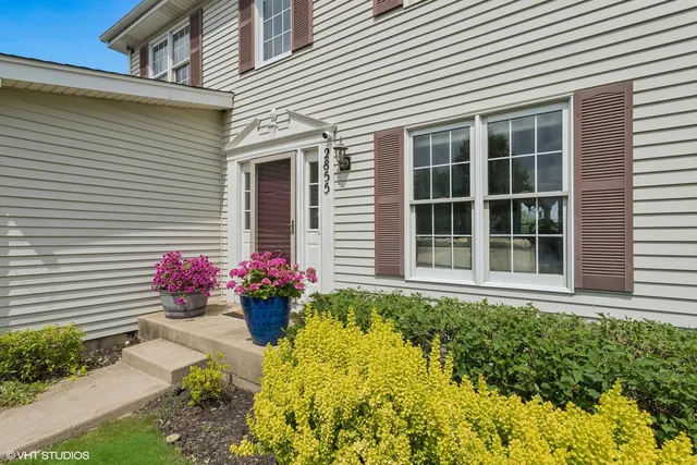 a front view of a house