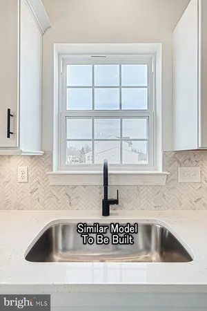 a close view of sink and tap