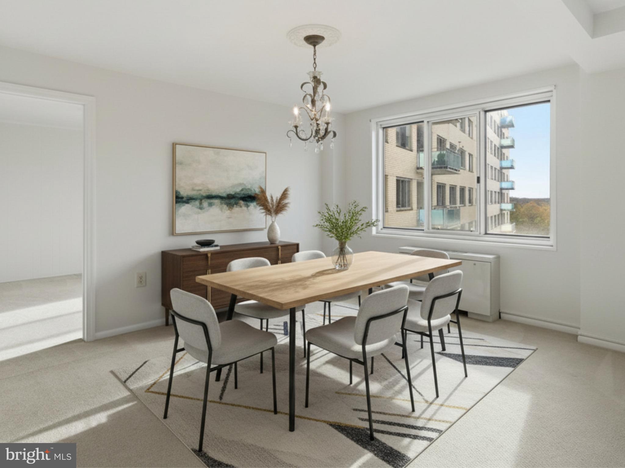 10201 Grosvenor Place, Unit 1001 Rockville, MD 20852 - Photo 7 of 49 Virtually Staged Dining Room