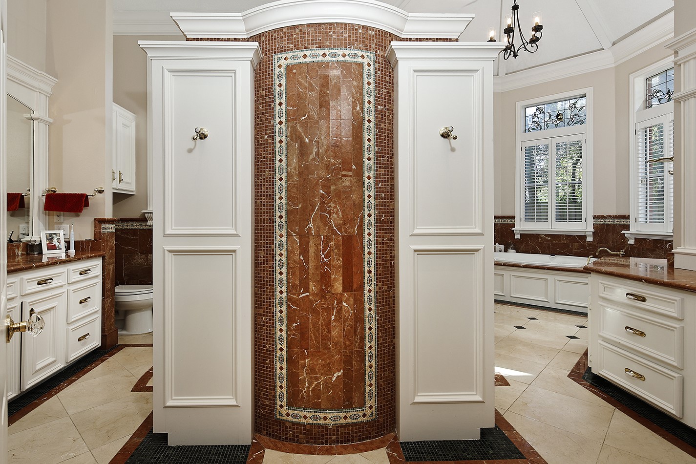 38 Grogans Point Road The Woodlands, TX 77380 - Photo 23 of 50 Primary bathroom with his and her vanities.