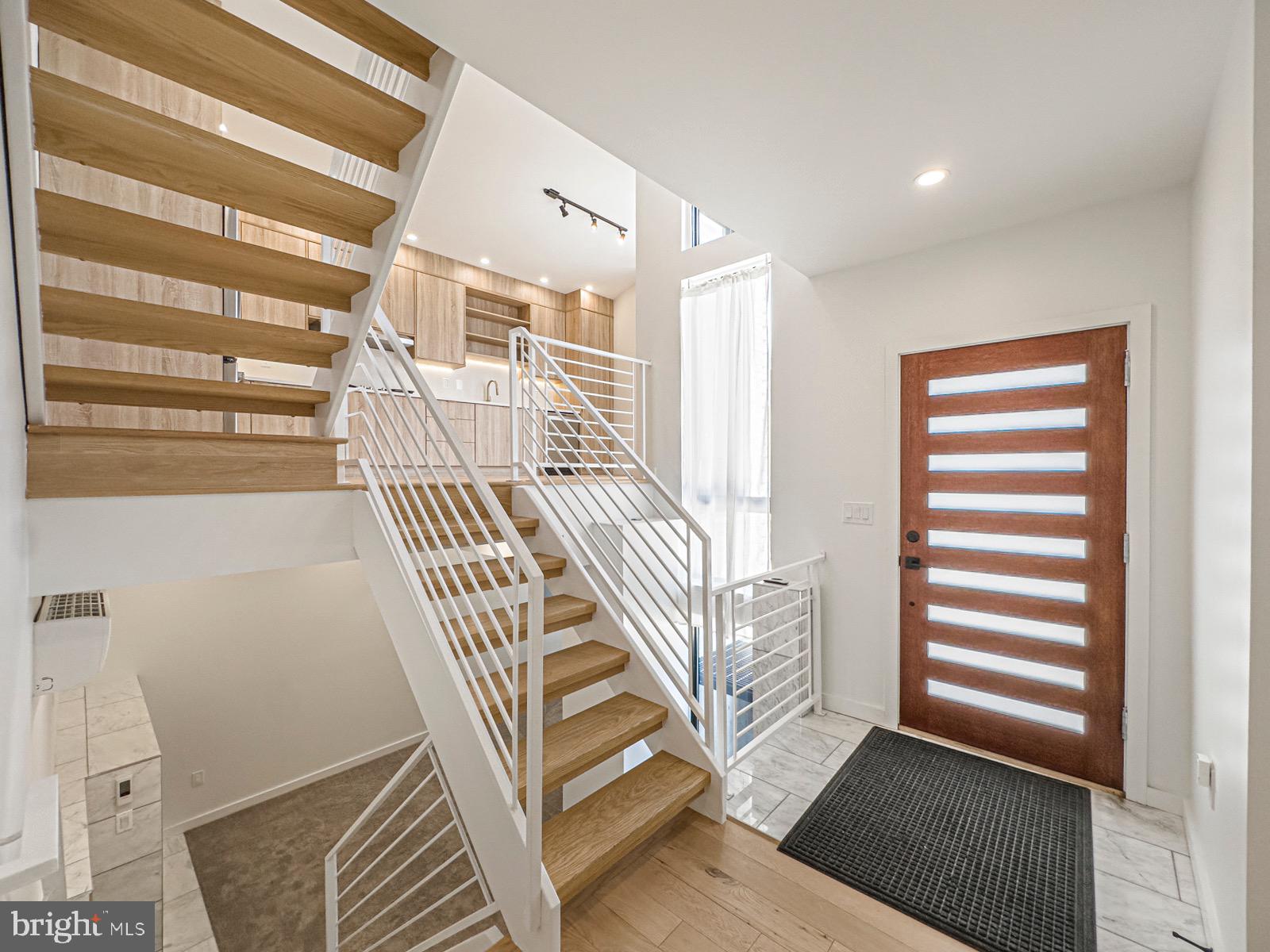 1606 North 4th Street Philadelphia, PA 19122 - Photo 23 of 82 Modern entryway with stylish staircase.