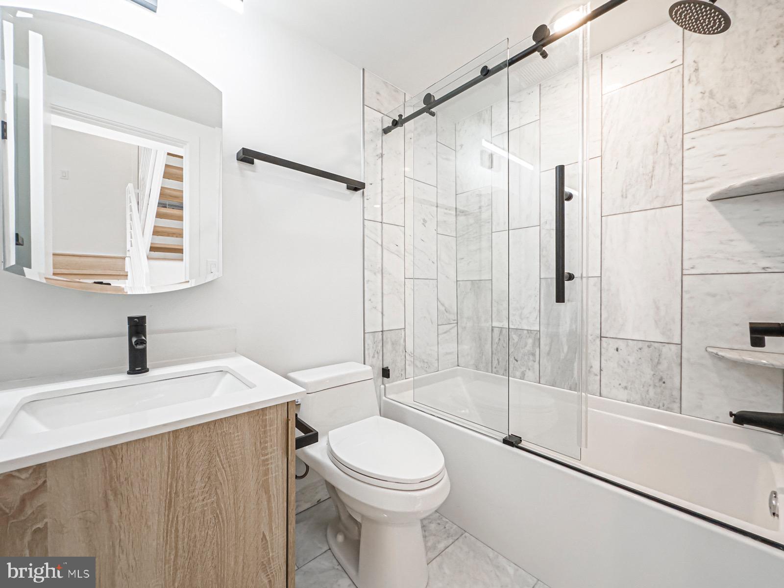 1606 North 4th Street Philadelphia, PA 19122 - Photo 48 of 82 Sleek modern bathroom with elegant finishes.