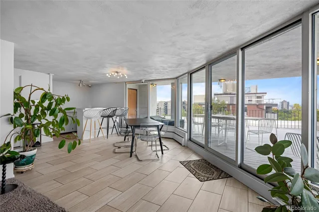 a living room filled with furniture