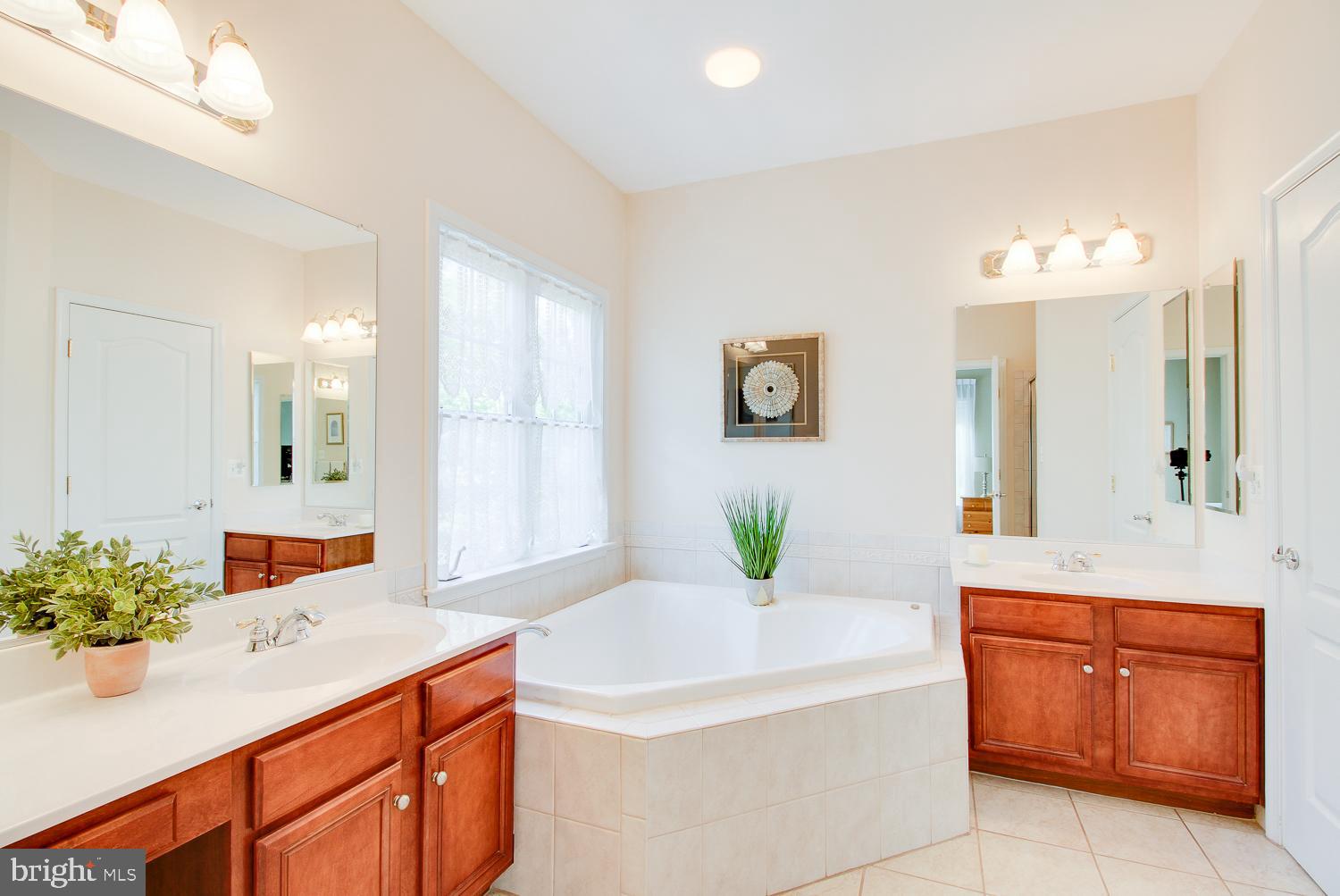 21516 Inman Park Place Ashburn, VA 20147 - Photo 13 of 22 Master Bath with soaking tub & his & her sinks