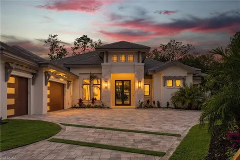 a front view of a house