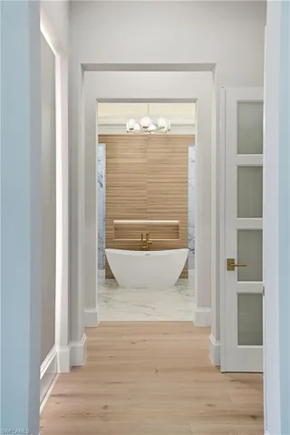 a bathroom with shower