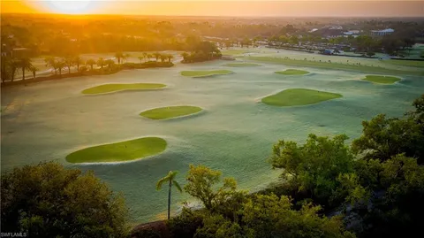 a view of a green yard