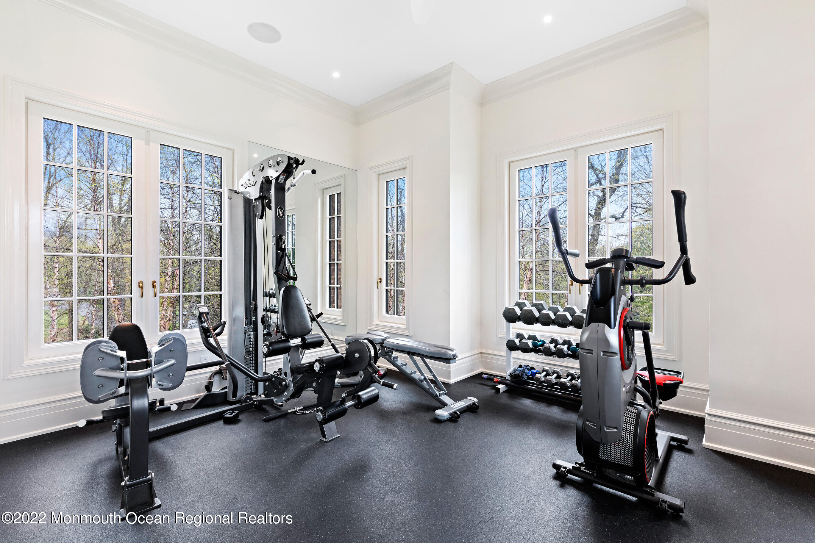 8 Edgewood Road Rumson, NJ 07760 - Photo 21 of 31 a view of a room with gym equipment