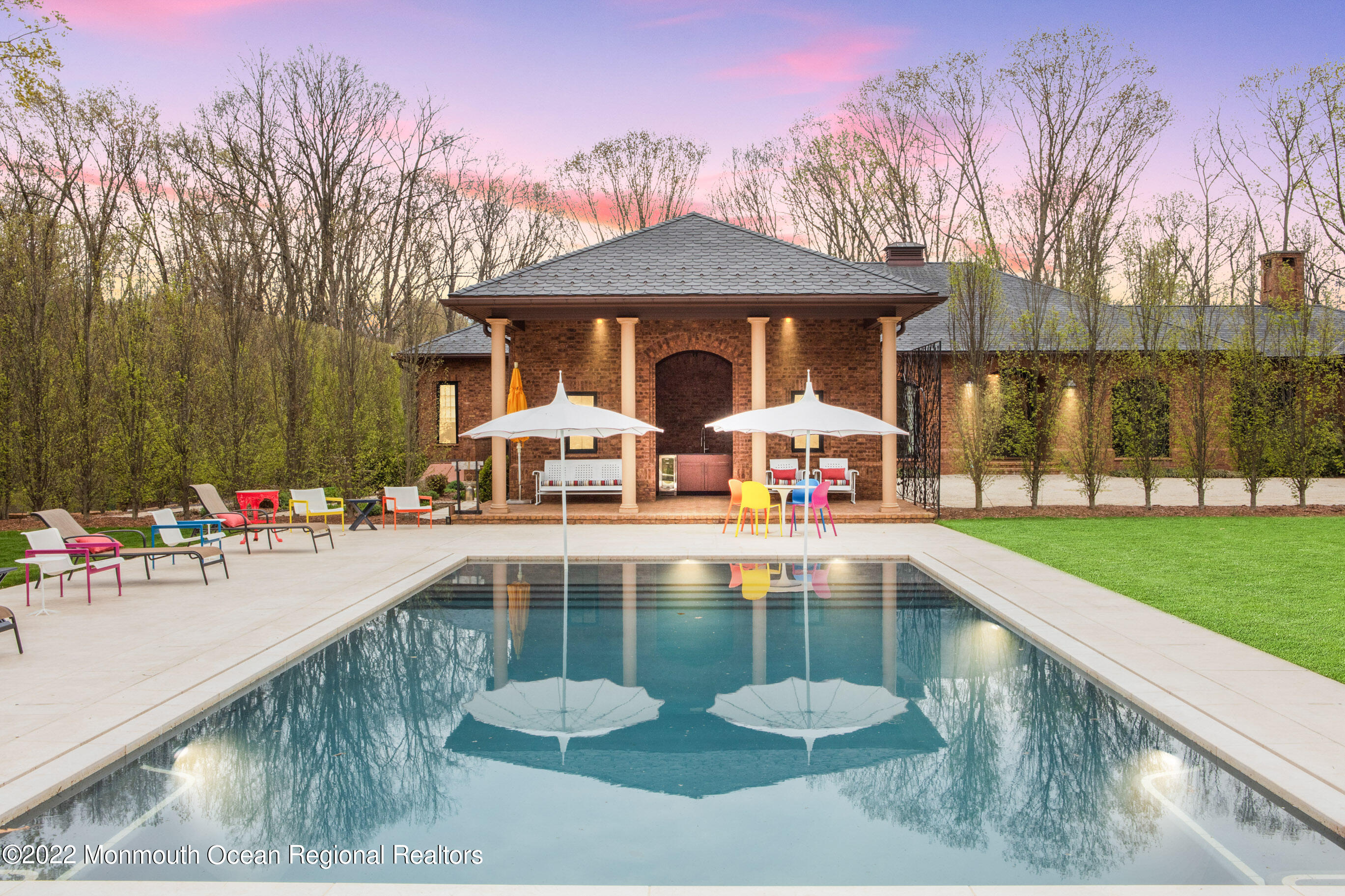 8 Edgewood Road Rumson, NJ 07760 - Photo 24 of 31 a view of a house with backyard and sitting area