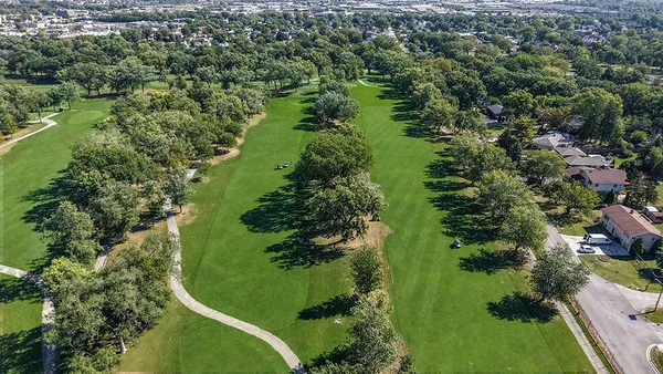 an aerial view of a city