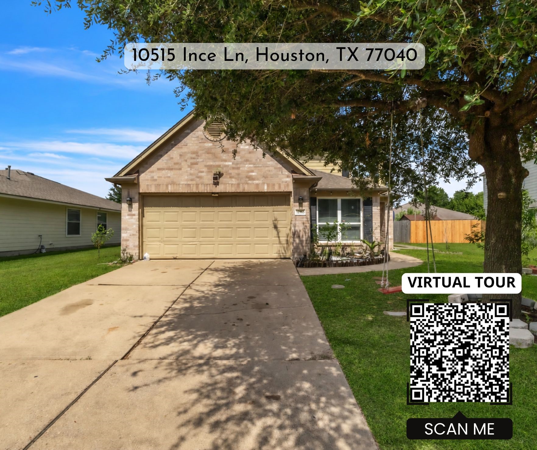 10515 Ince Lane Houston, TX 77040 - Photo 1 of 31 Virtual Tour QR Code