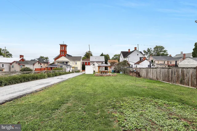 front view of a brick building