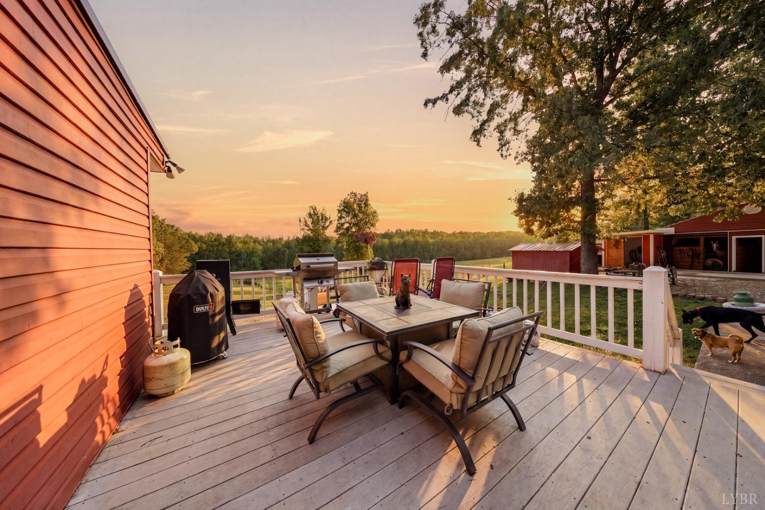 809 Plantation Road Amherst, VA 24521 - Photo 33 of 77 a roof deck view with a seating space