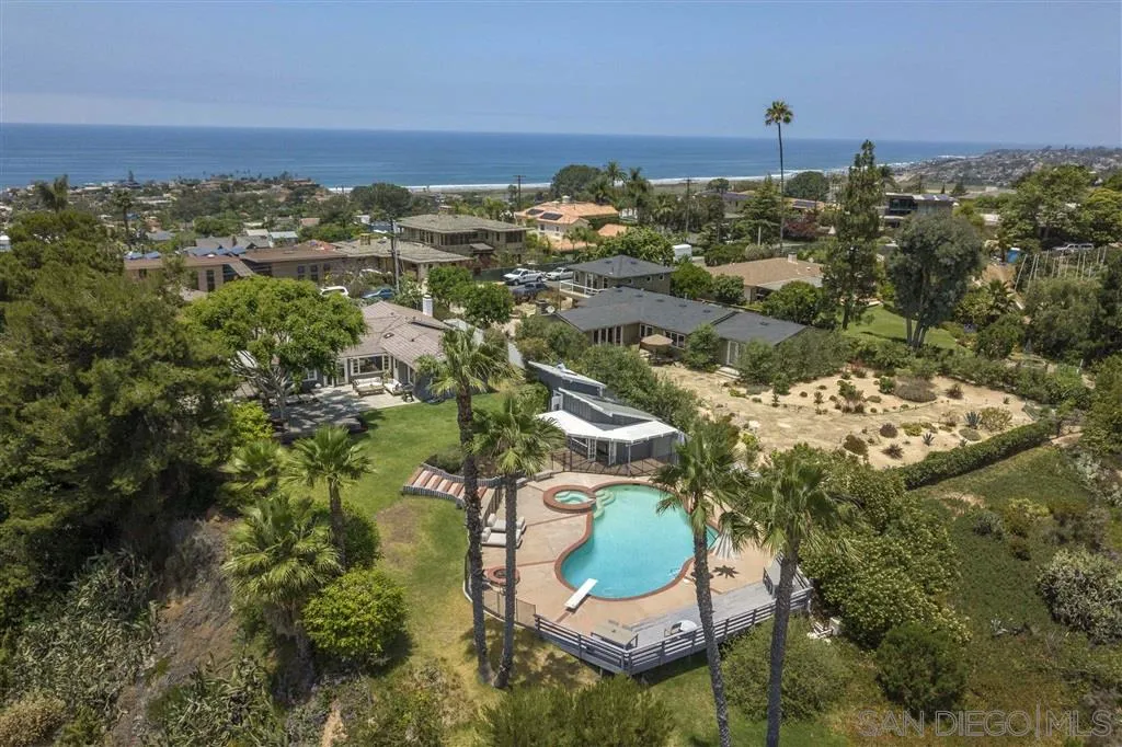 448 Marview Drive Solana Beach, CA 92075 - Photo 21 of 25 an aerial view of a house with a yard and lake view