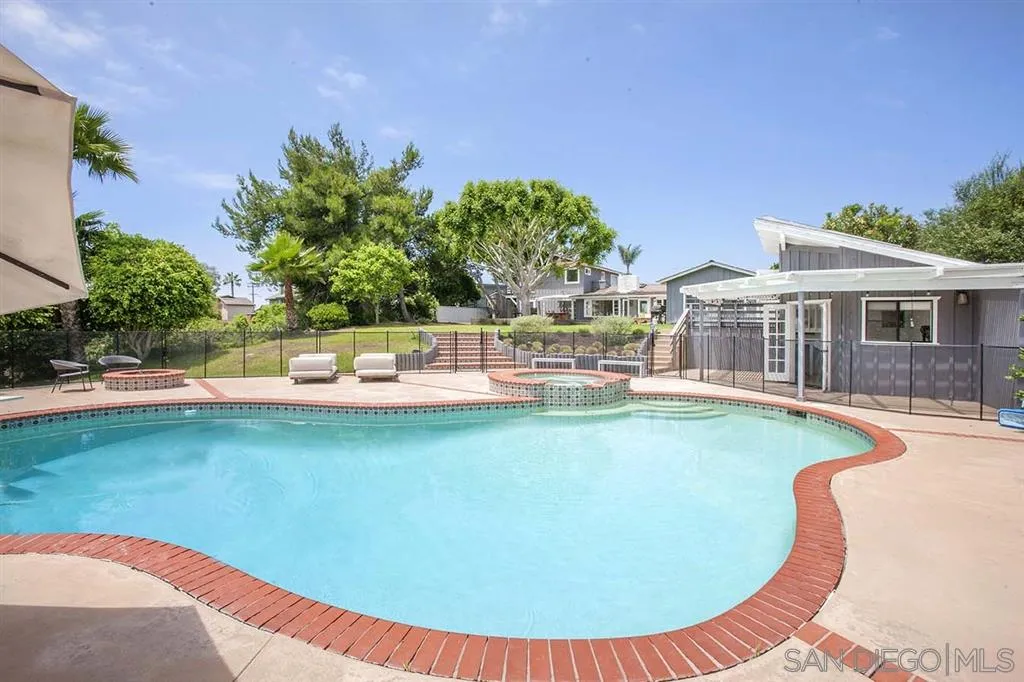 448 Marview Drive Solana Beach, CA 92075 - Photo 23 of 25 a view of a swimming pool with a lounge chairs