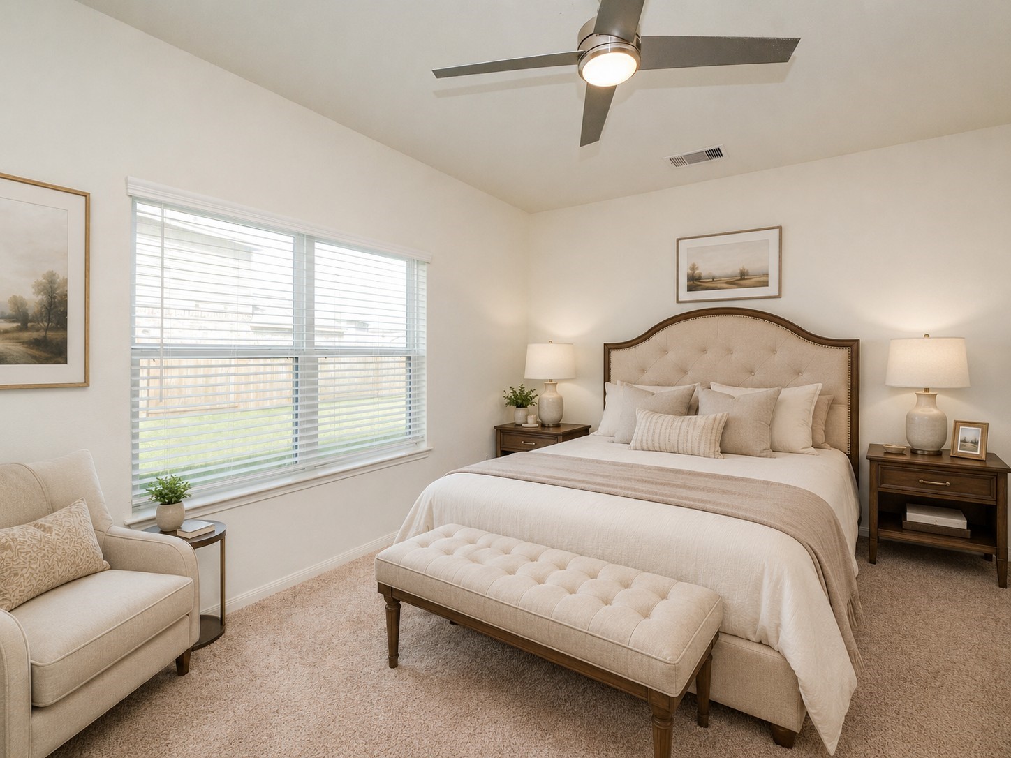 1322 Emerald Stone Drive Rosharon, TX 77583 - Photo 9 of 23 a bedroom with a bed and a couch