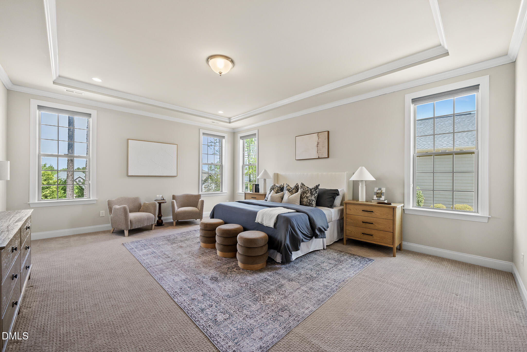 2648 Beckwith Road Apex, NC 27523 - Photo 24 of 59 a bedroom with furniture and a large window