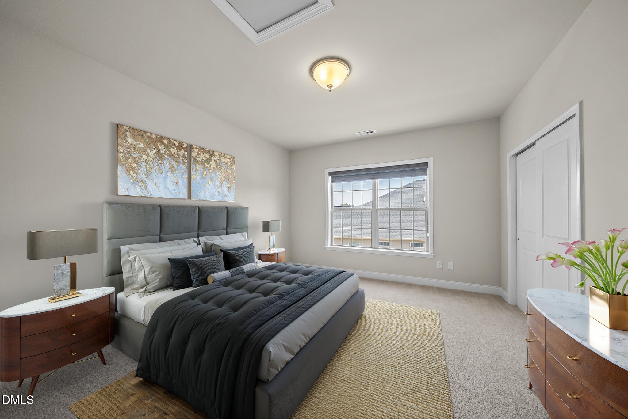 2648 Beckwith Road Apex, NC 27523 - Photo 40 of 59 a bedroom with a bed and a window