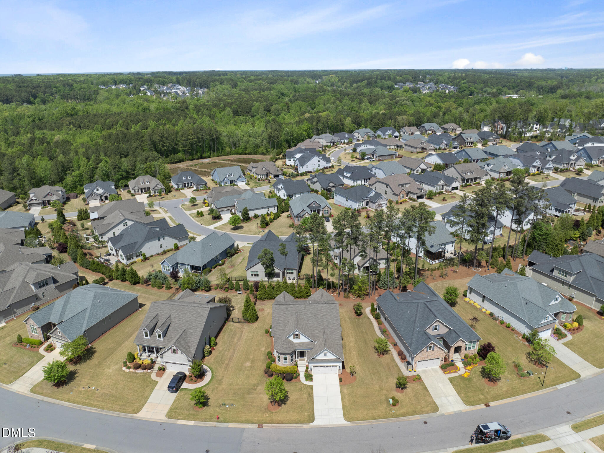 2648 Beckwith Road Apex, NC 27523 - Photo 47 of 59 an aerial view of residential houses with outdoor space