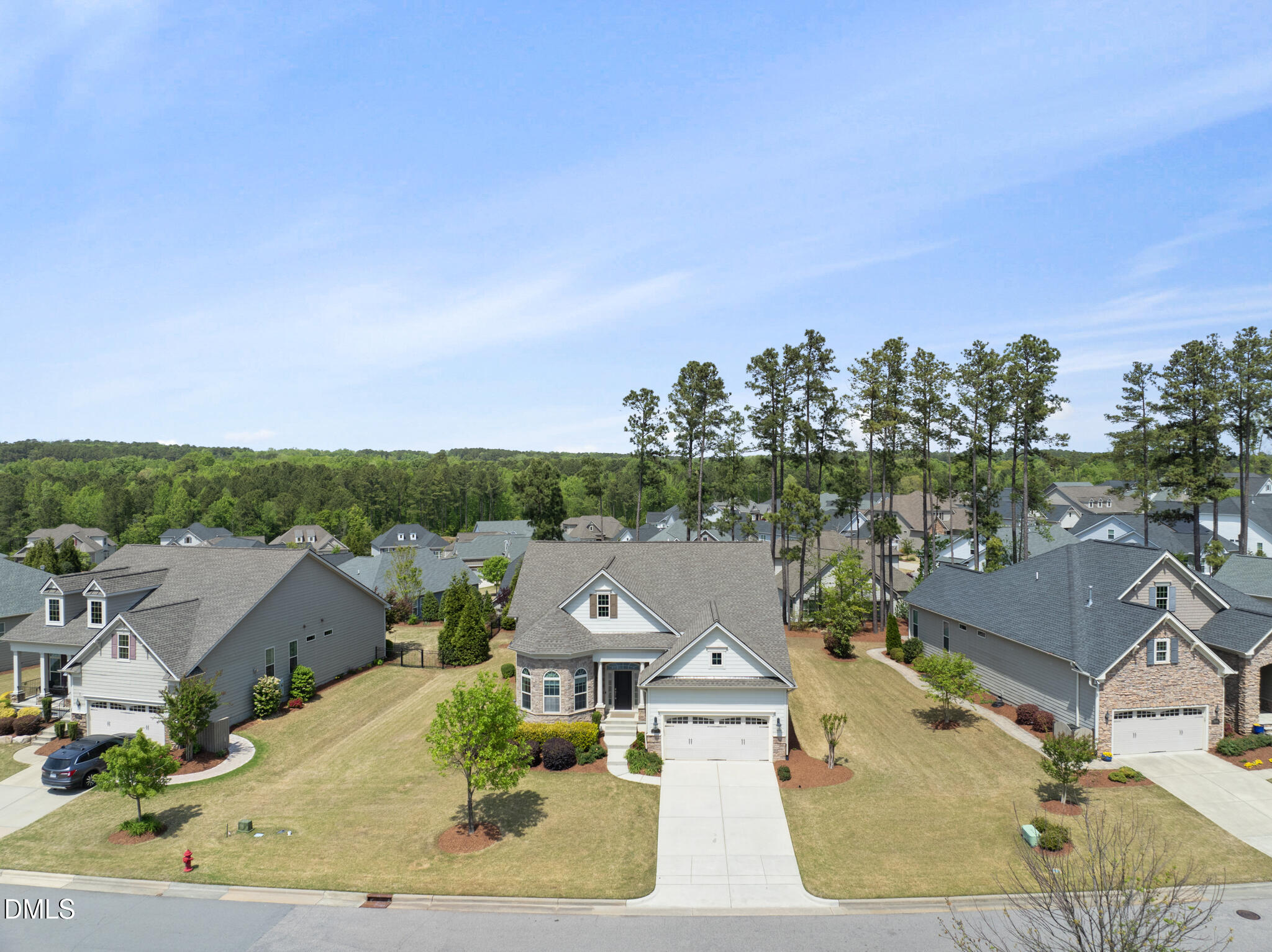 2648 Beckwith Road Apex, NC 27523 - Photo 48 of 59 an aerial view of residential houses with outdoor space