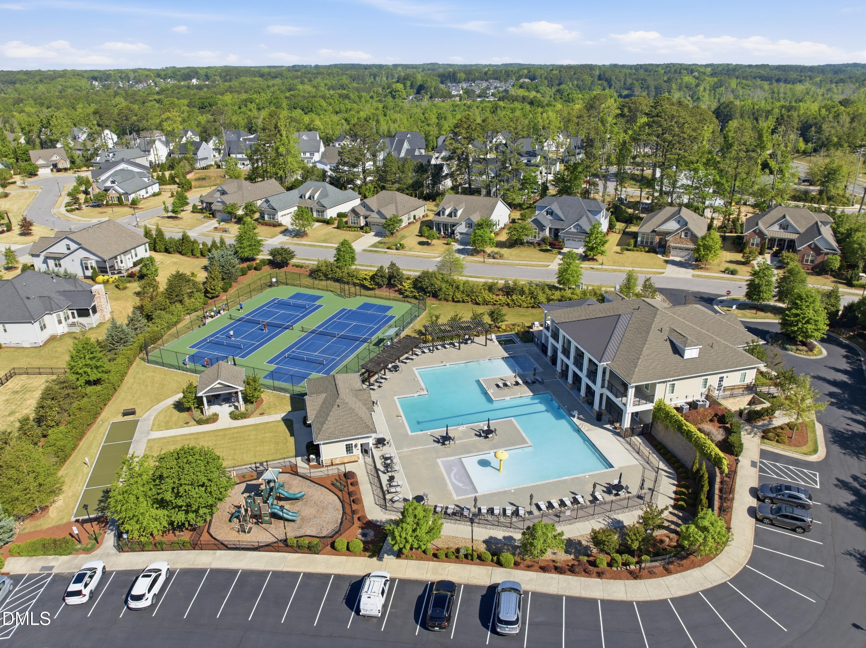 2648 Beckwith Road Apex, NC 27523 - Photo 52 of 59 an aerial view of residential houses with outdoor space
