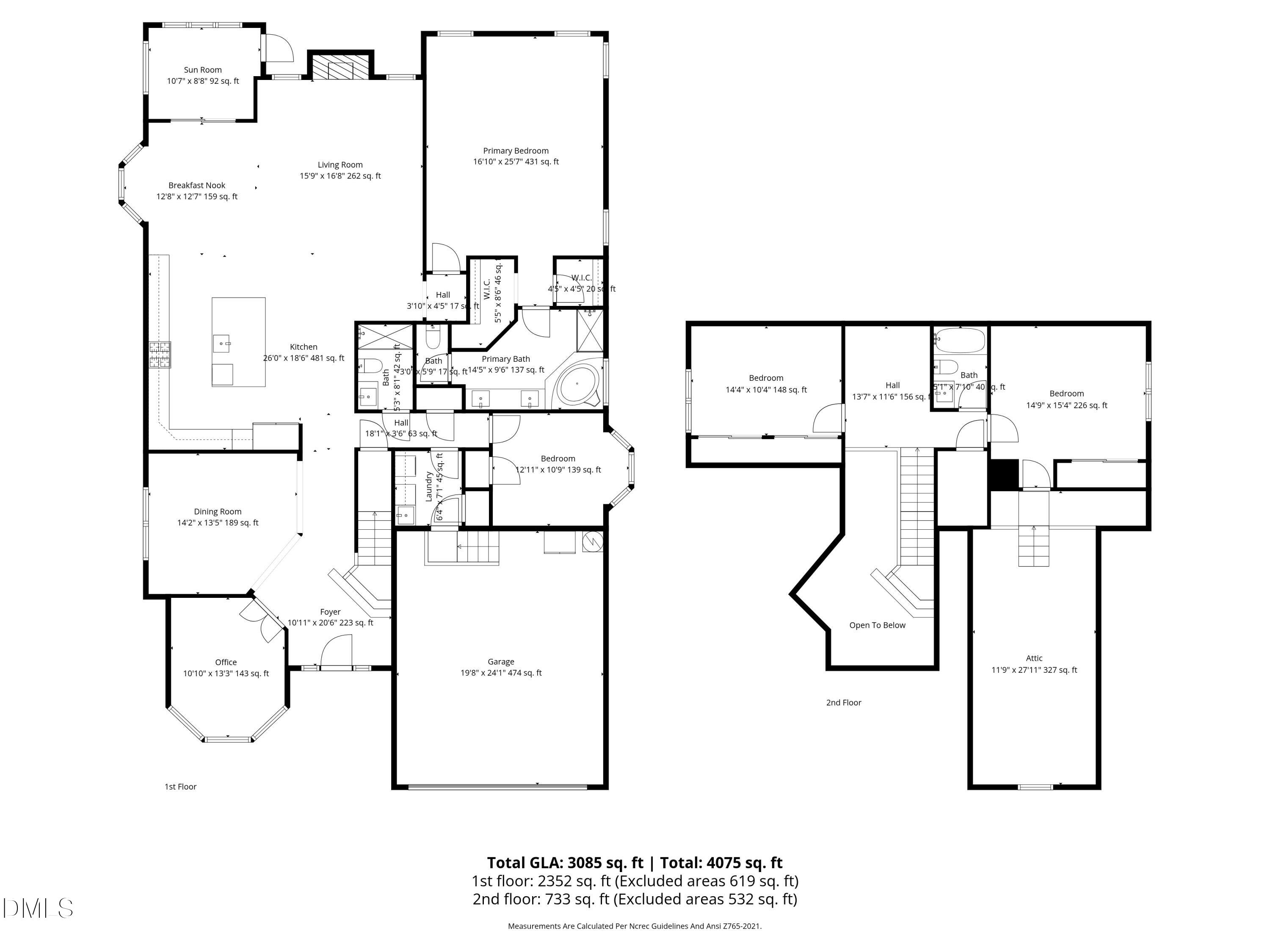 2648 Beckwith Road Apex, NC 27523 - Photo 59 of 59 Floor plan - 2648 Beckwith Road
