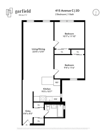$625,000 | 415 Avenue C, Unit 2D | Kensington