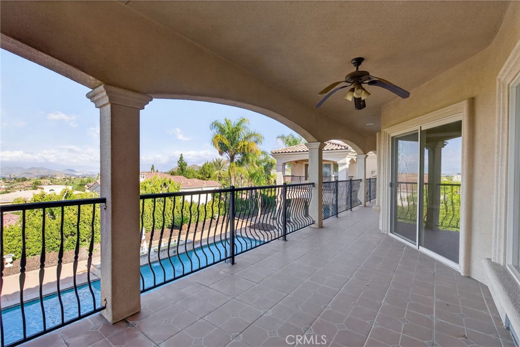 6959 Wyndham Hill Drive Riverside, CA 92506 - Photo 57 of 75 a view of porch with a floor to ceiling window