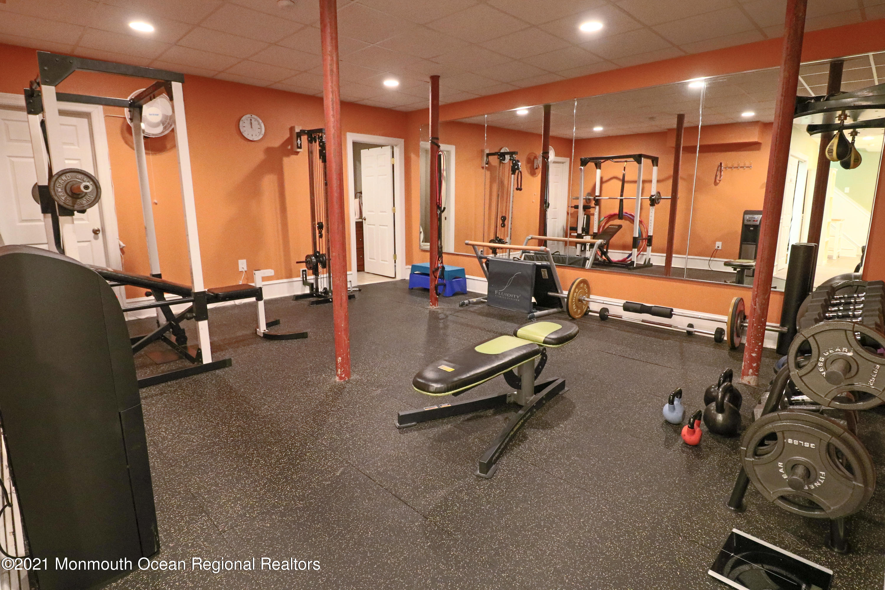 352 Brewers Bridge Road Jackson, NJ 08527 - Photo 29 of 34 a view of a room with gym equipment