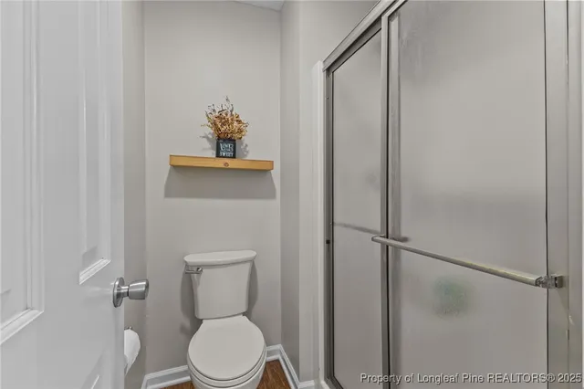 a bathroom with a toilet