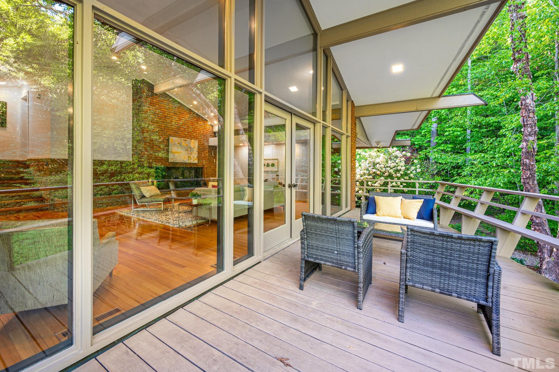 803 Cedar Falls Road Chapel Hill, NC 27514 - Photo 20 of 61 a outdoor view with a sitting space