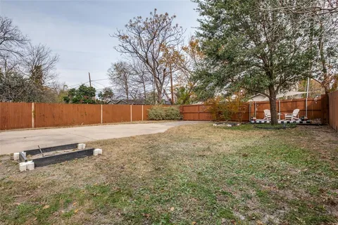 a backyard of a house