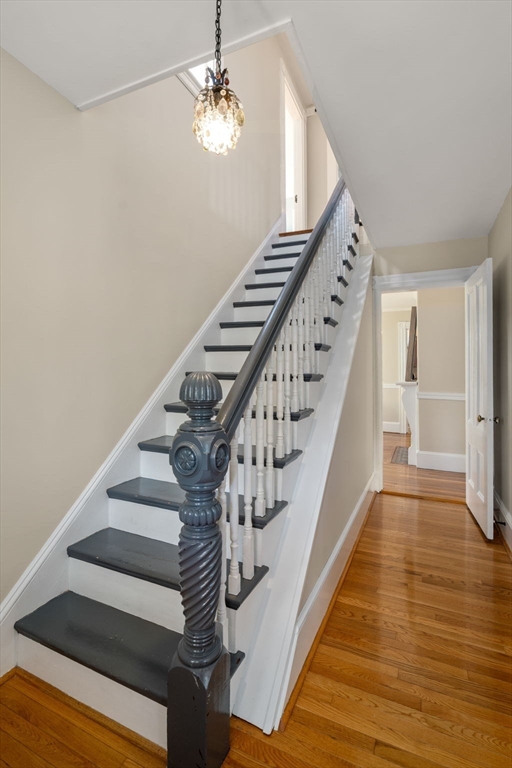110 Mt Vernon Street Dedham, MA 02026 - Photo 6 of 35 a view of entryway and hall with wooden floor