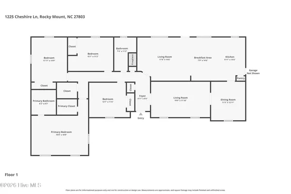 $424,500 | 1225 Cheshire Lane, Rocky Mount, NC 27803