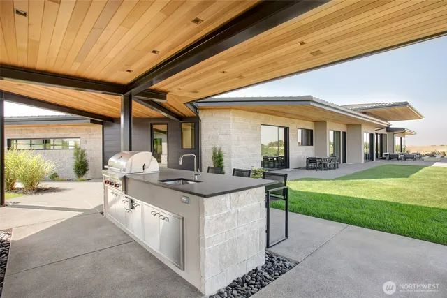 a view of a house with a swimming pool