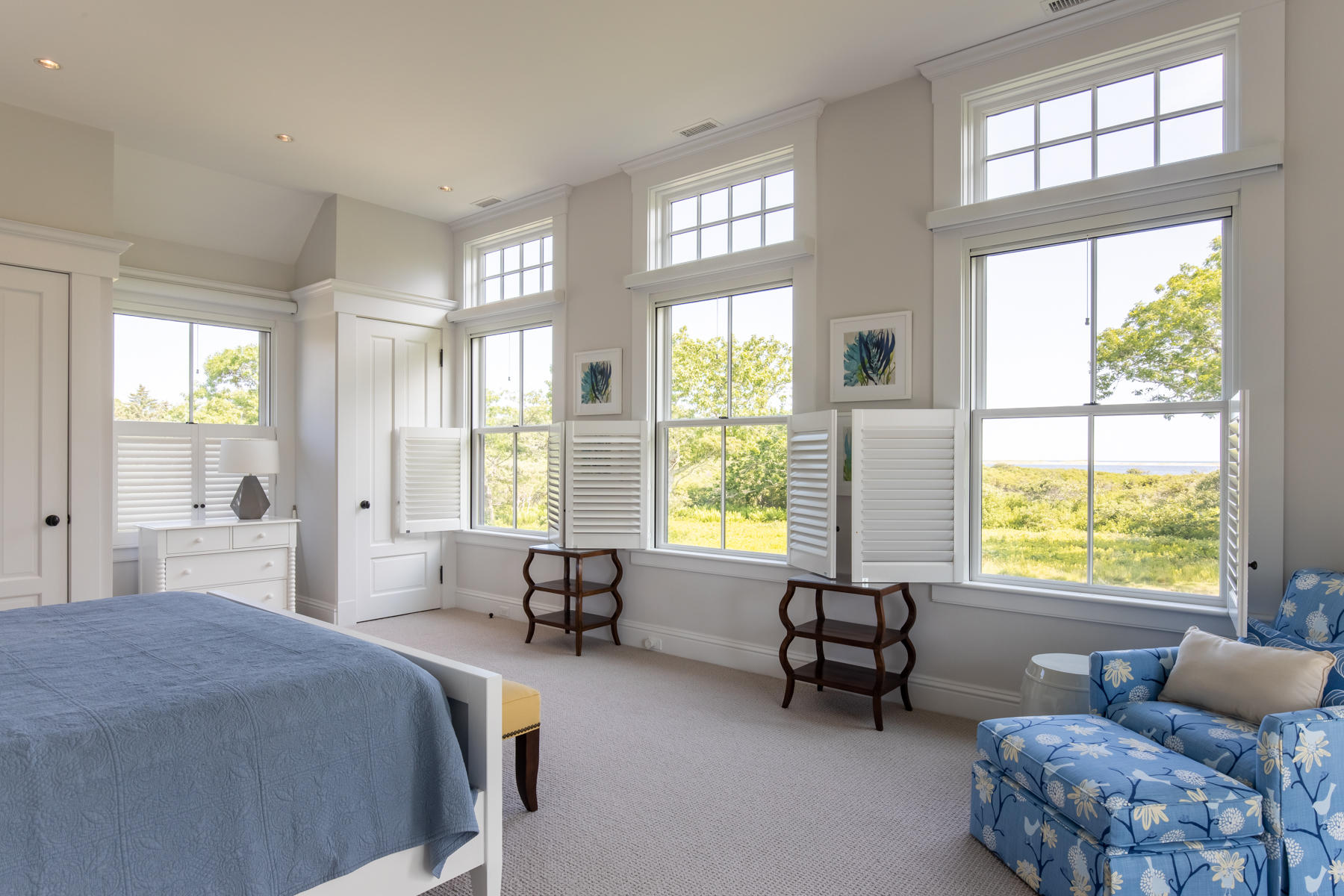 10 Jacob's Neck Road Edgartown, MA 02539 - Photo 12 of 31 Master bedroom with views to the pond