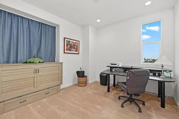 a view of workspace with furniture