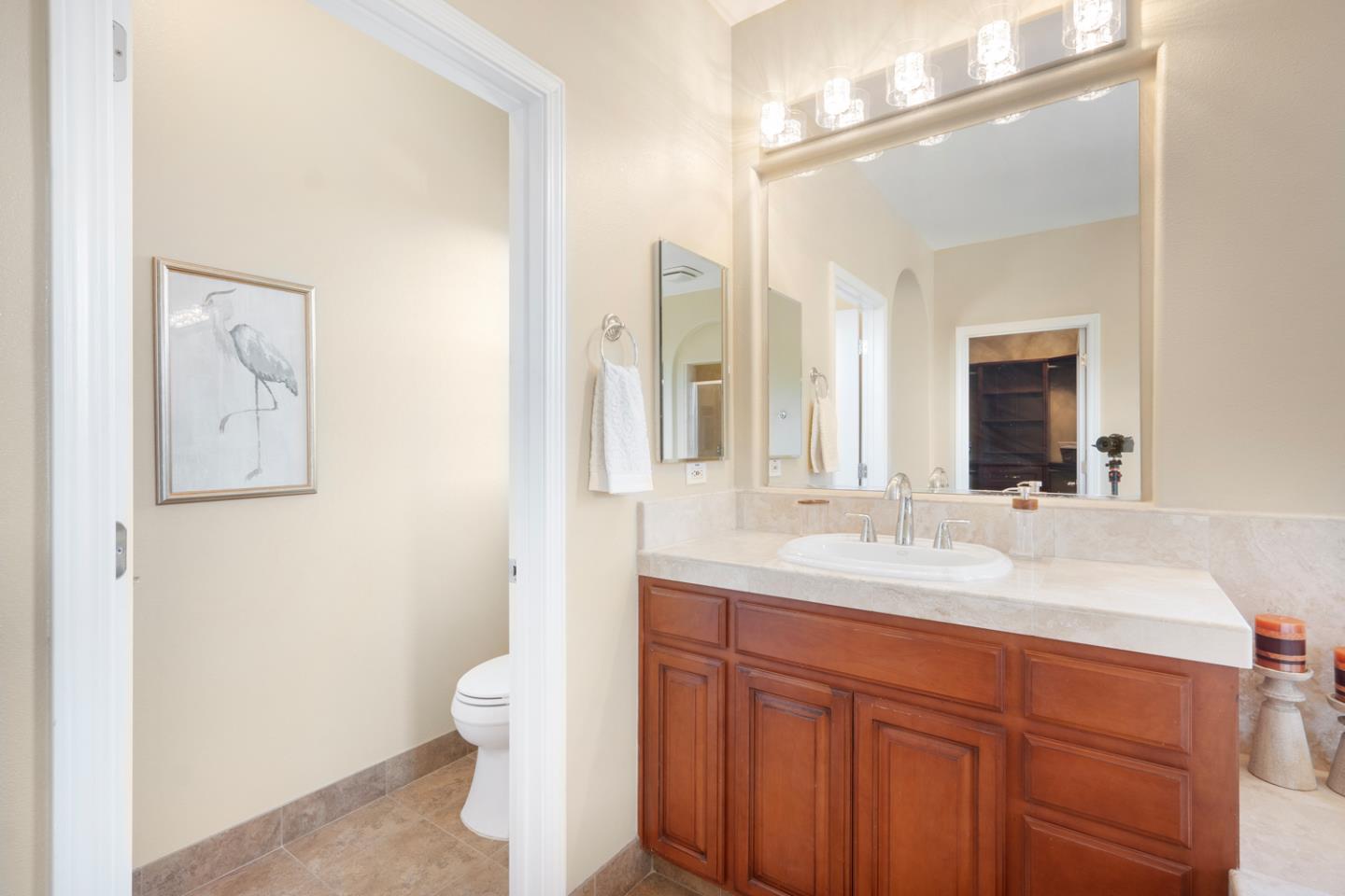 7180 Eagle Ridge Drive Gilroy, CA 95020 - Photo 42 of 63 a bathroom with a toilet a sink and mirror