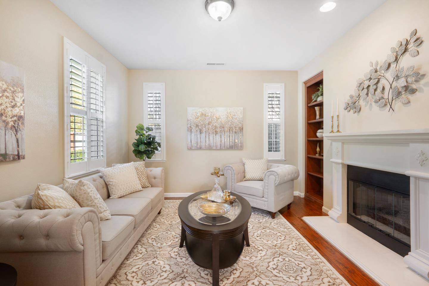 7180 Eagle Ridge Drive Gilroy, CA 95020 - Photo 5 of 63 a living room with furniture and a fireplace