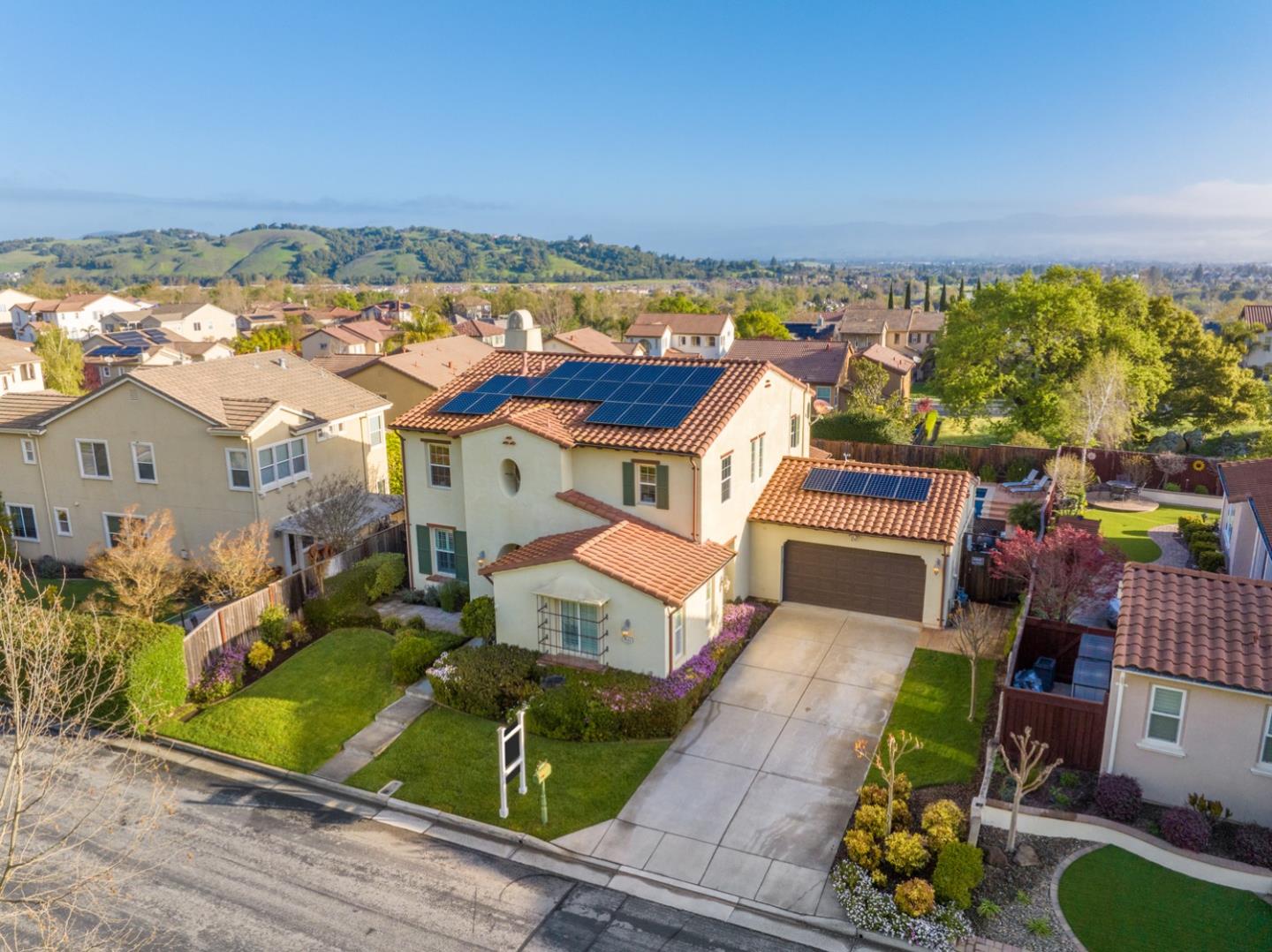 7180 Eagle Ridge Drive Gilroy, CA 95020 - Photo 54 of 63 an aerial view of a house with a ocean view