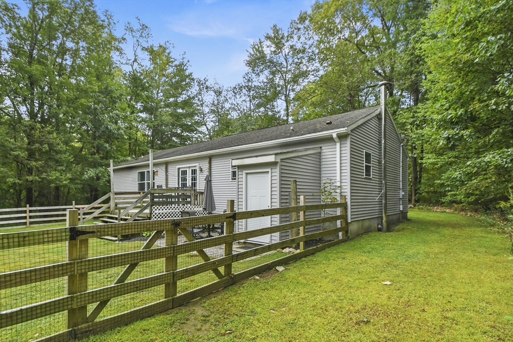 29 Prescott Street Rutland, MA 01543 - Photo 27 of 30 a view of a house with backyard and sitting area