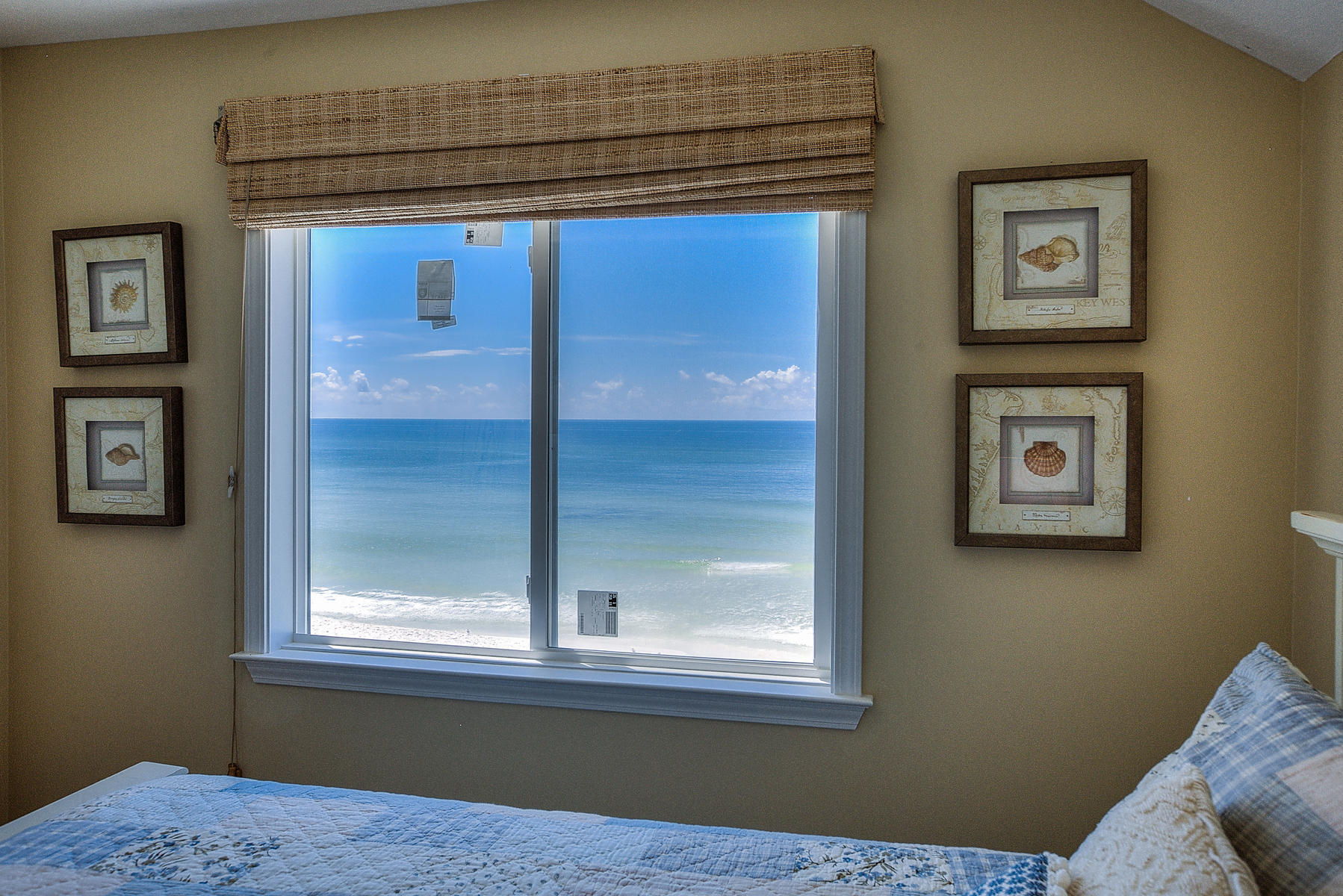 325 Pompano Street Inlet Beach, FL 32461 - Photo 30 of 49 a view of a hallway that has a bed and a window