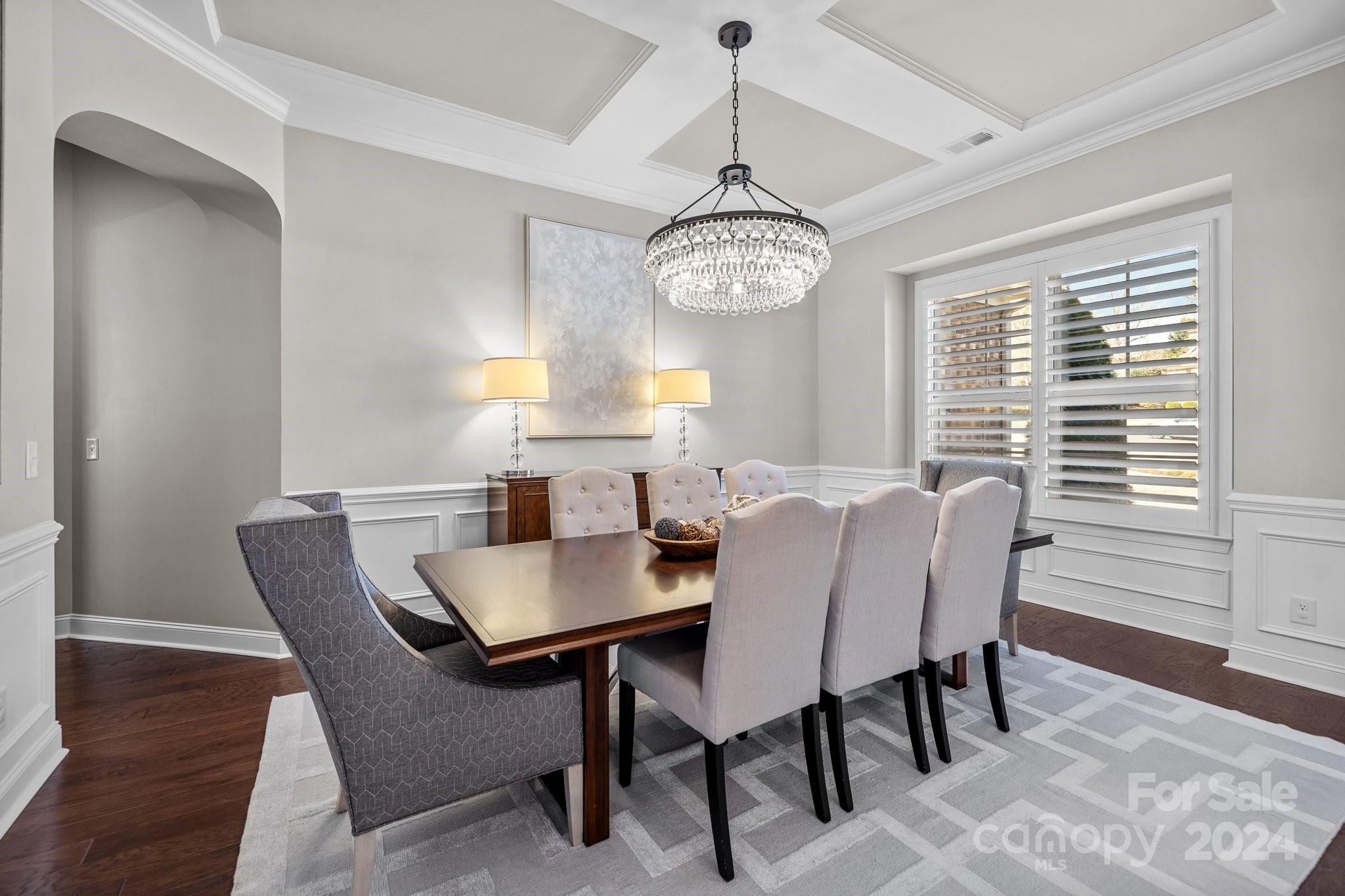 470 Langston Pl Drive Fort Mill, SC 29708 - Photo 11 of 40 a view of a dining room with furniture window and wooden floor