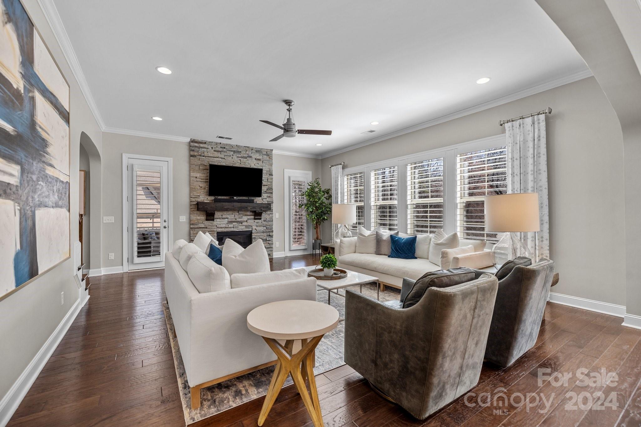 470 Langston Pl Drive Fort Mill, SC 29708 - Photo 5 of 40 a living room with furniture and a flat screen tv