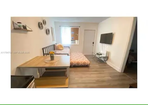 a living room with a couch and a coffee table