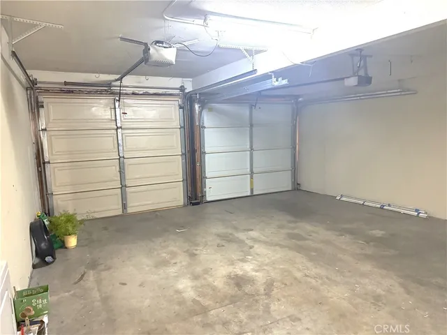 a view of a garage