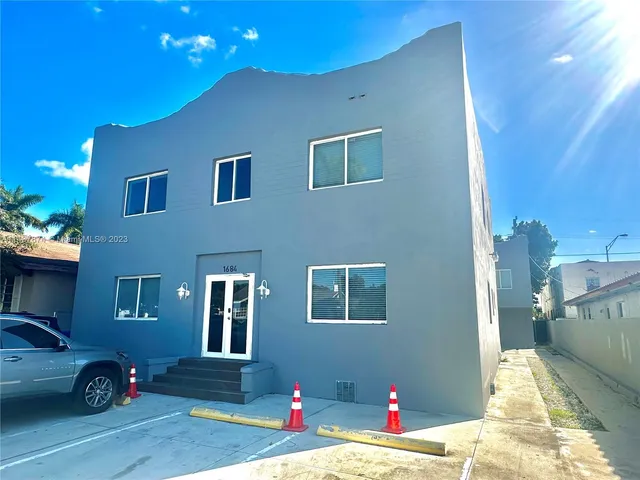 a view of a house with a patio