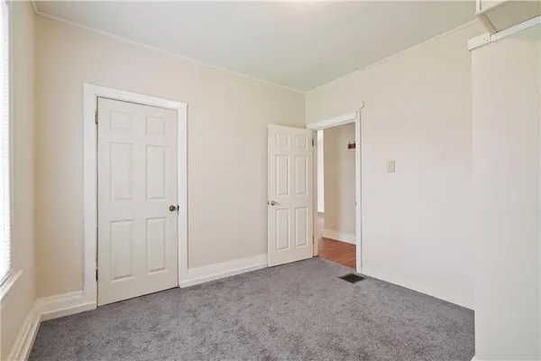 a view of an empty room